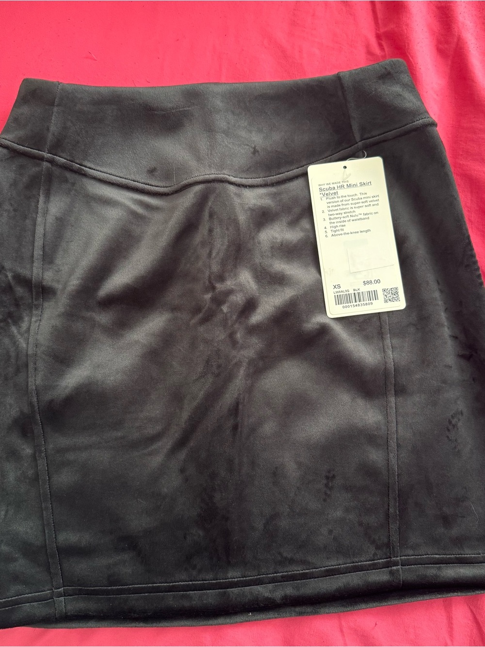 lululemon athletica Black Mini Skirt - Structured Scuba Style